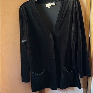 Spiegel Black stretch Velvet jacket xl